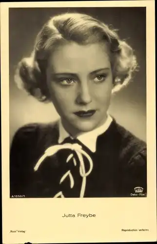 Ak Schauspielerin Jutta Freybe, Portrait