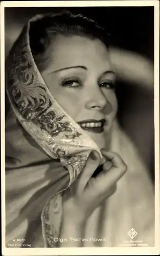 Ak Schauspielerin Olga Tschechowa, Portrait