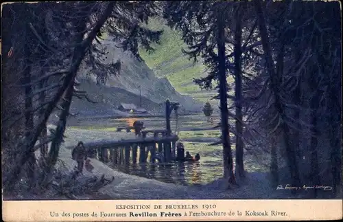 Künstler Ak Brüssel, Weltausstellung 1910, Revillon Freres