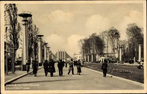 Ak Brüssel, Weltausstellung 1935, Avenue du Centenaire