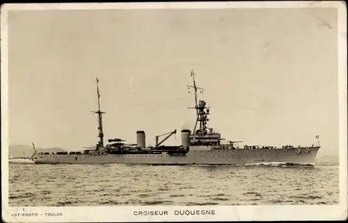 Ak Französisches Kriegsschiff, Duquesne, Croiseur
