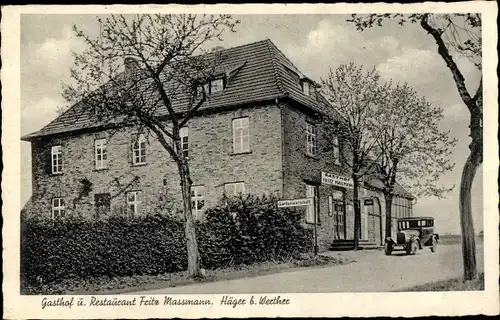 Ak Häger Werther in Westfalen, Gasthof Restaurant Fritz Massmann