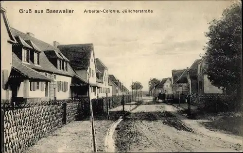 Ak Baesweiler Nordrhein Westfalen, Arbeiterkolonie, Jülicher Straße