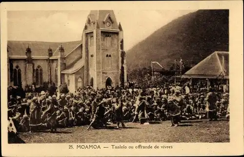 Ak Moamoa Apia Samoa Ozeanien, Taalolo ou offrande de vivres