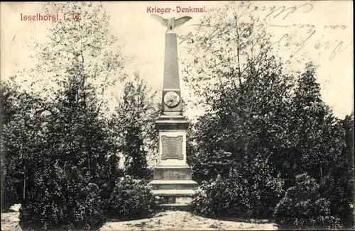 Ak Isselhorst Gütersloh in Westfalen, Kriegerdenkmal