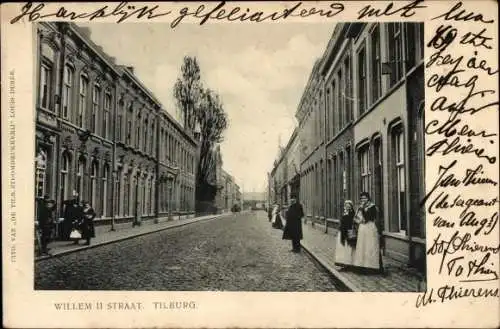 Ak Tilburg Nordbrabant Niederlande, Willem II Straat