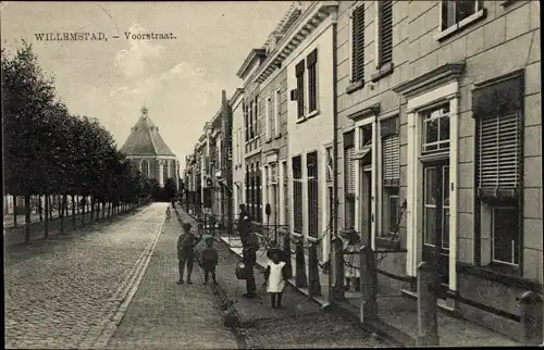 Ak Willemstad Nordbrabant Niederlande, Voorstraat