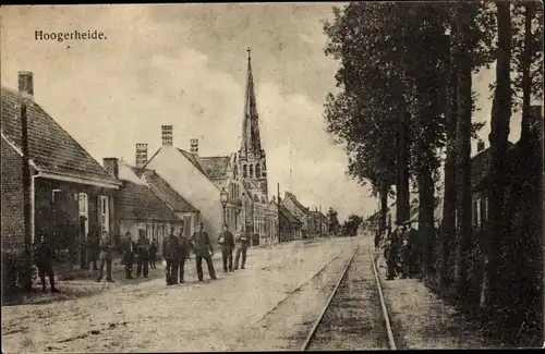 Ak Hoogerheide Nordbrabant, Straßenpartie, Soldaten