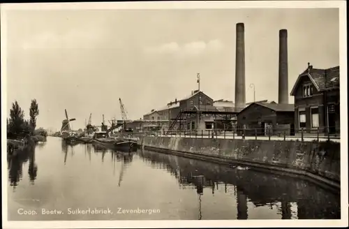 Ak Zevenbergen Nordbrabant, Coop. Beetw. Suikerfabriek