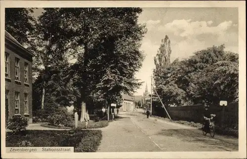 Ak Zevenbergen Nordbrabant, Stationsstraat