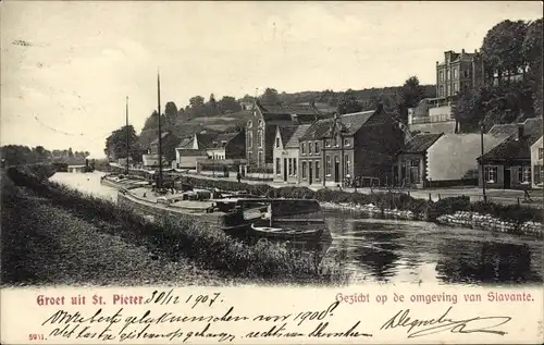 Ak Sint Pieter Limburg Niederlande, omgeving van Slavante