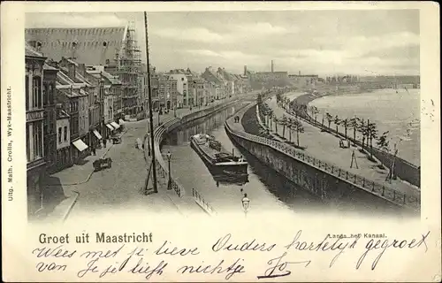 Ak Maastricht Limburg Niederlande, Kanaal