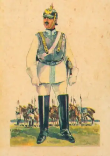 Sammelbild Uniformen der Alten Armee, 1. Armeekorps, Serie 5 Bild 5, Kürassier Regt. Graf Wrangel
