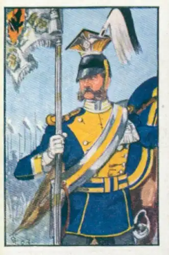 Sammelbild Deutsche Uniformen, Album III Band 1 Bild 18, 3. Garde Ulanen Regt. 1866