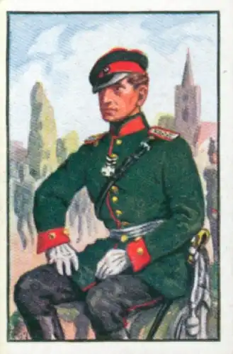 Sammelbild Deutsche Uniformen, Album III Band 1 Bild 49, Pomm. Jäger Batl. 2 1866