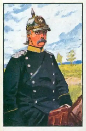 Sammelbild Deutsche Uniformen, Album III Band 1 Bild 2, Bismarck, 7. Schweres Landw. Kavall. Rgt.