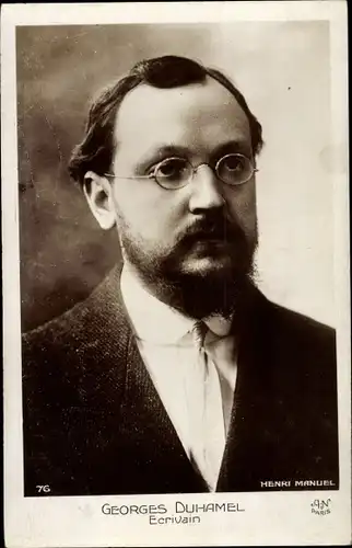 Ak Schriftsteller Georges Duhamel, Portrait