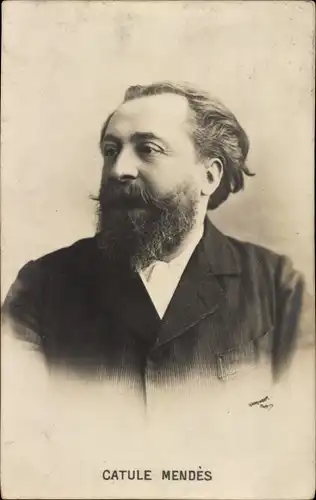 Ak Catulle Mendès, Schriftsteller und Dichter, Portrait
