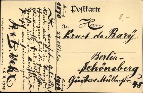 Ak General von Schubert, Portrait in Uniform, Orden