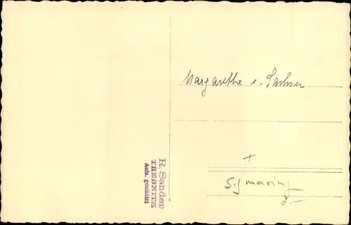 Foto Ak Margarete von Sachsen mit Kind, Portrait