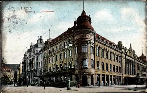 Ak Leipzig, das Central Theater am Thomasring