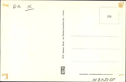 Ak Assen Drenthe Niederlande, Gemeentehuis