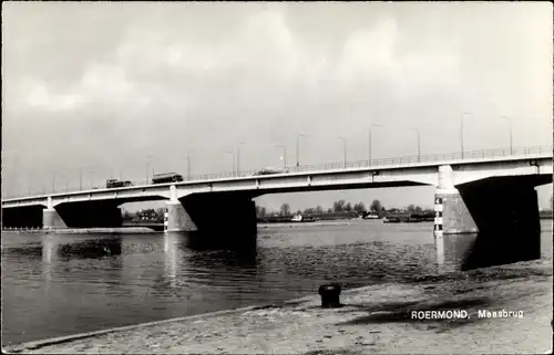 Ak Roermond Limburg Niederlande, Maasbrug