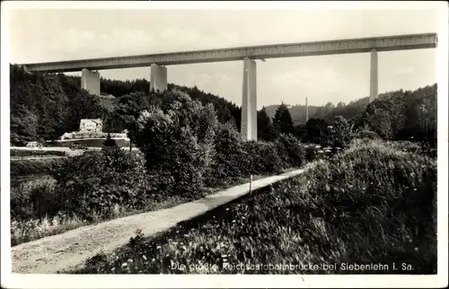 Ak Siebenlehn Großschirma, Reichsautobahnbrücke