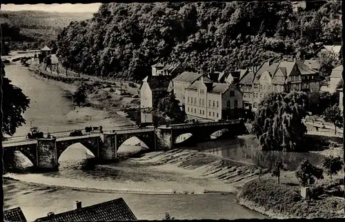 Ak Hann. Münden in Niedersachsen, Werrabrücke