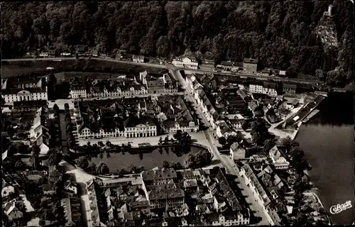 Ak Bad Karlshafen an der Weser, Luftbild
