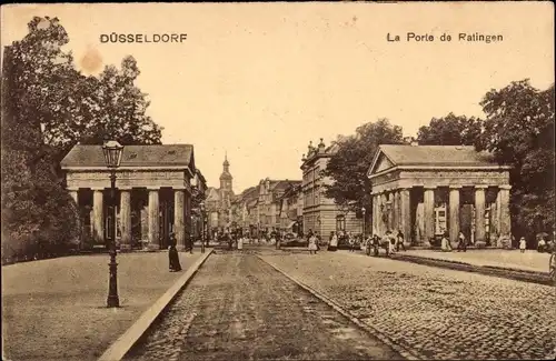 Ak Düsseldorf am Rhein, La Porta de Ratingen
