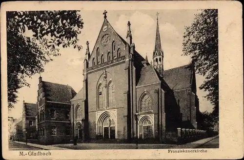 Ak Mönchengladbach am Niederrhein, Franziskanerkirche