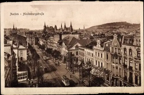 Ak Aachen in Nordrhein Westfalen, Hindenburgstraße