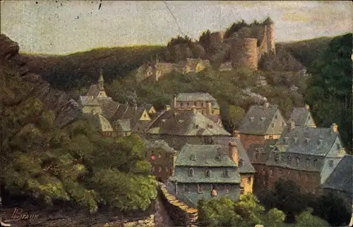 Ak Monschau Montjoie in der Eifel, Schlossruine