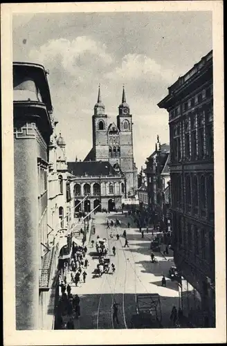 Ak Magdeburg an der Elbe, Alter Markt, Johanniskirche