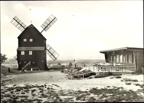 Ak Kottmarsdorf Kottmar in Sachsen, Windmühle mit Müllerstübchen