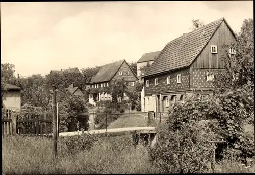 Ak Niedercunnersdorf Kottmar in der Lausitz Sachsen, Umgebinde-Häuser