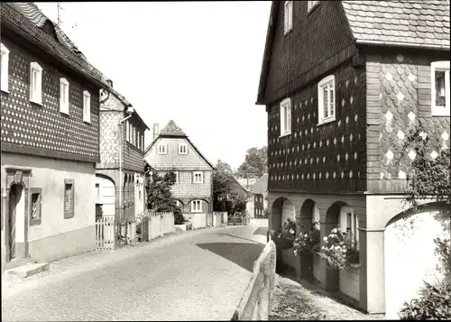 Ak Obercunnersdorf Kottmar in der Oberlausitz, Umgebindehäuser