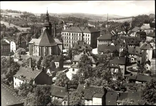 Ak Reichenbach im Vogtland, Ortsansicht, Kirche