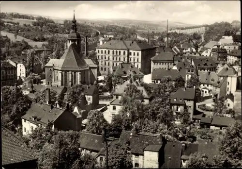 Ak Reichenbach im Vogtland, Ortsansicht, Kirche