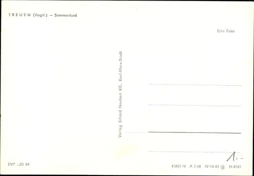 Ak Treuen im Vogtland, Sommerbad