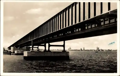 Ak Stralsund in Vorpommern, Rügendamm