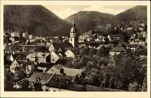 Ak Friedrichroda im Thüringer Wald, Blick über die Dächer