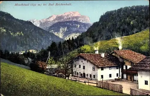 Ak Schneizlreuth in Oberbayern, Gasthof Mauthäusl