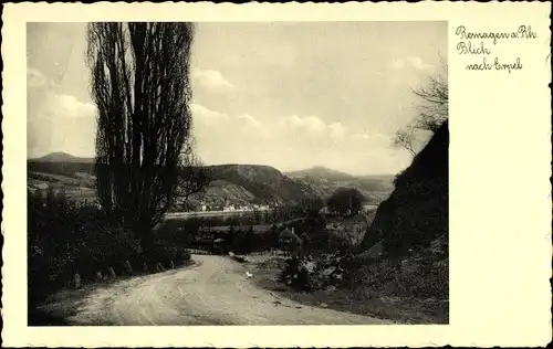 Ak Remagen am Rhein, Straßenpartie, Blick nach Erpel