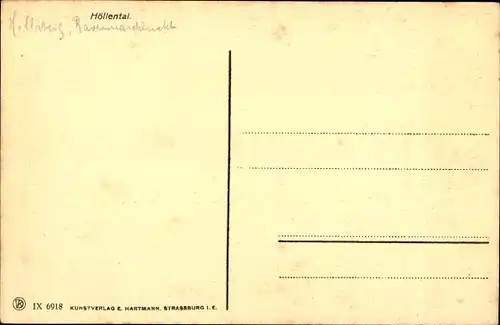 Ak Breitnau im Schwarzwald, Höllental, Höllsteig, Ravenna Viadukt