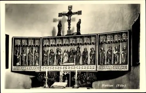 Ak Nieblum auf der Insel Föhr Nordfriesland, Altar