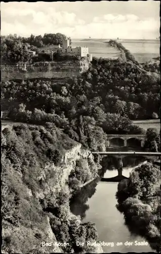 Ak Bad Kösen Naumburg an der Saale, Rudelsburg