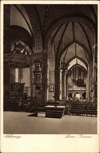 Ak Schleswig an der Schlei, Dom, Innenansicht