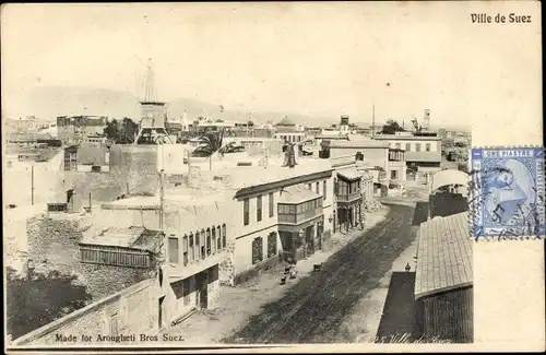 Ak Suez Ägypten, Ville